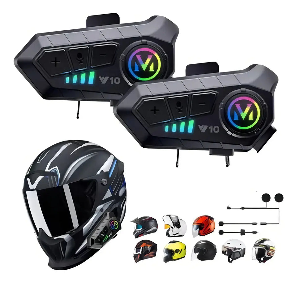 Intercomunicador Bluetooth V10 para Casco Moto