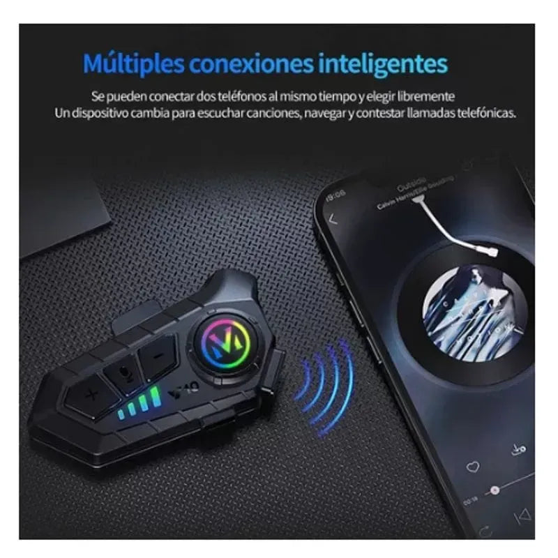 Intercomunicador Bluetooth V10 para Casco Moto